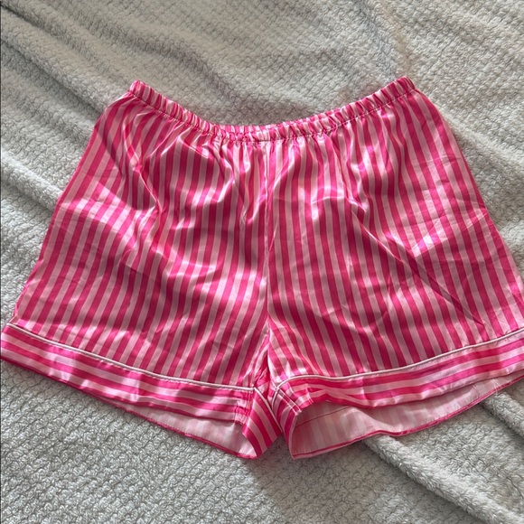 Target Pink Striped Satin Pajama Set - Picture 3 of 3